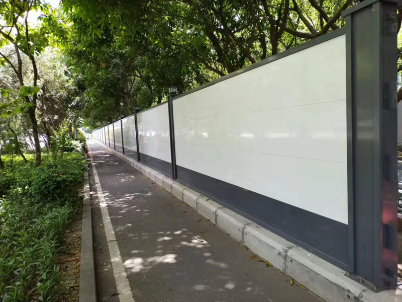 科技園施工有序推進(jìn)，旭東鋼結(jié)構(gòu)圍擋守護(hù)文明顏值